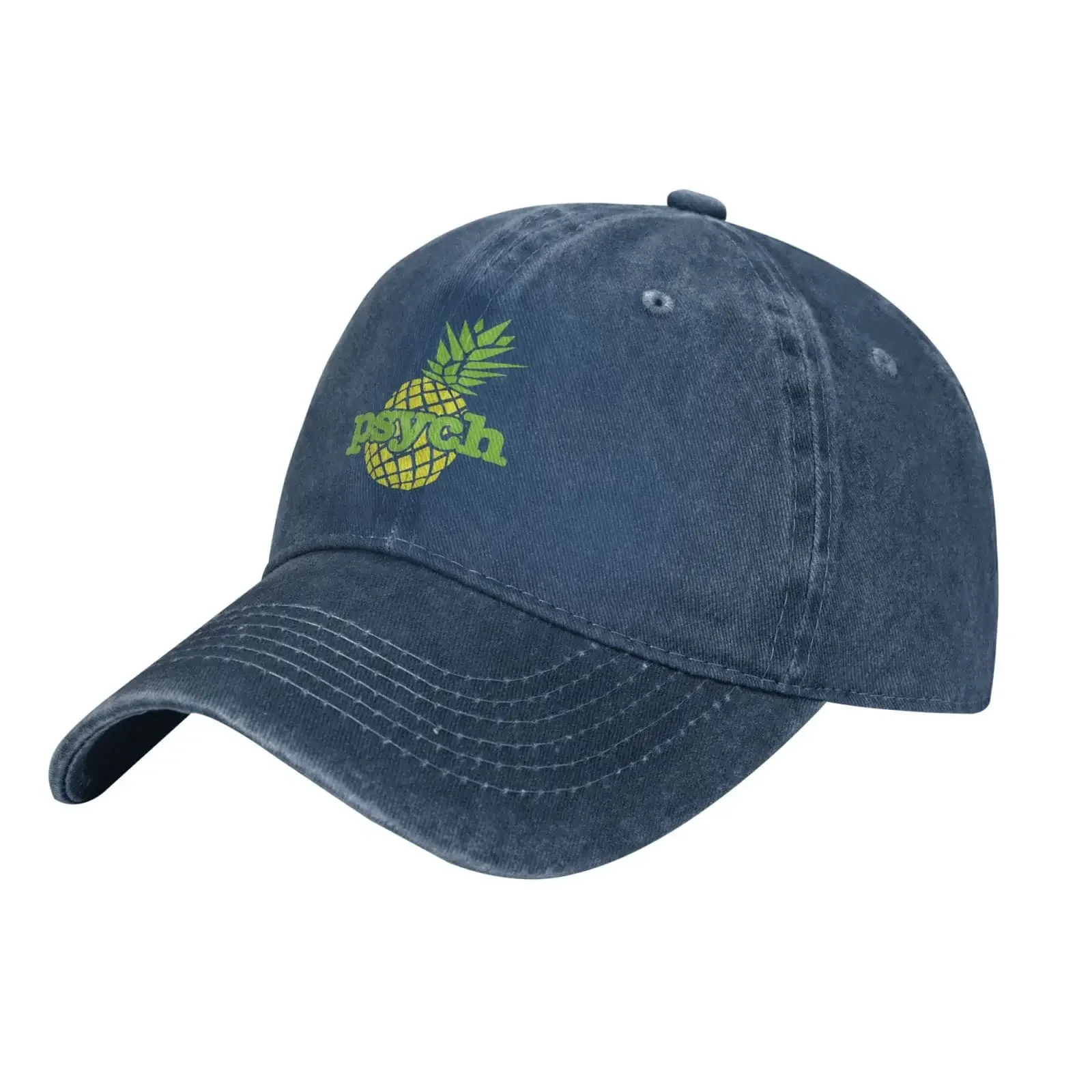 Psych Pineapple Hat Adjustable Baseball Cap Dad Cap Unisex Hat Adjustable Trucker Caps Sports Sunhat For Outdoor Daily Fishing