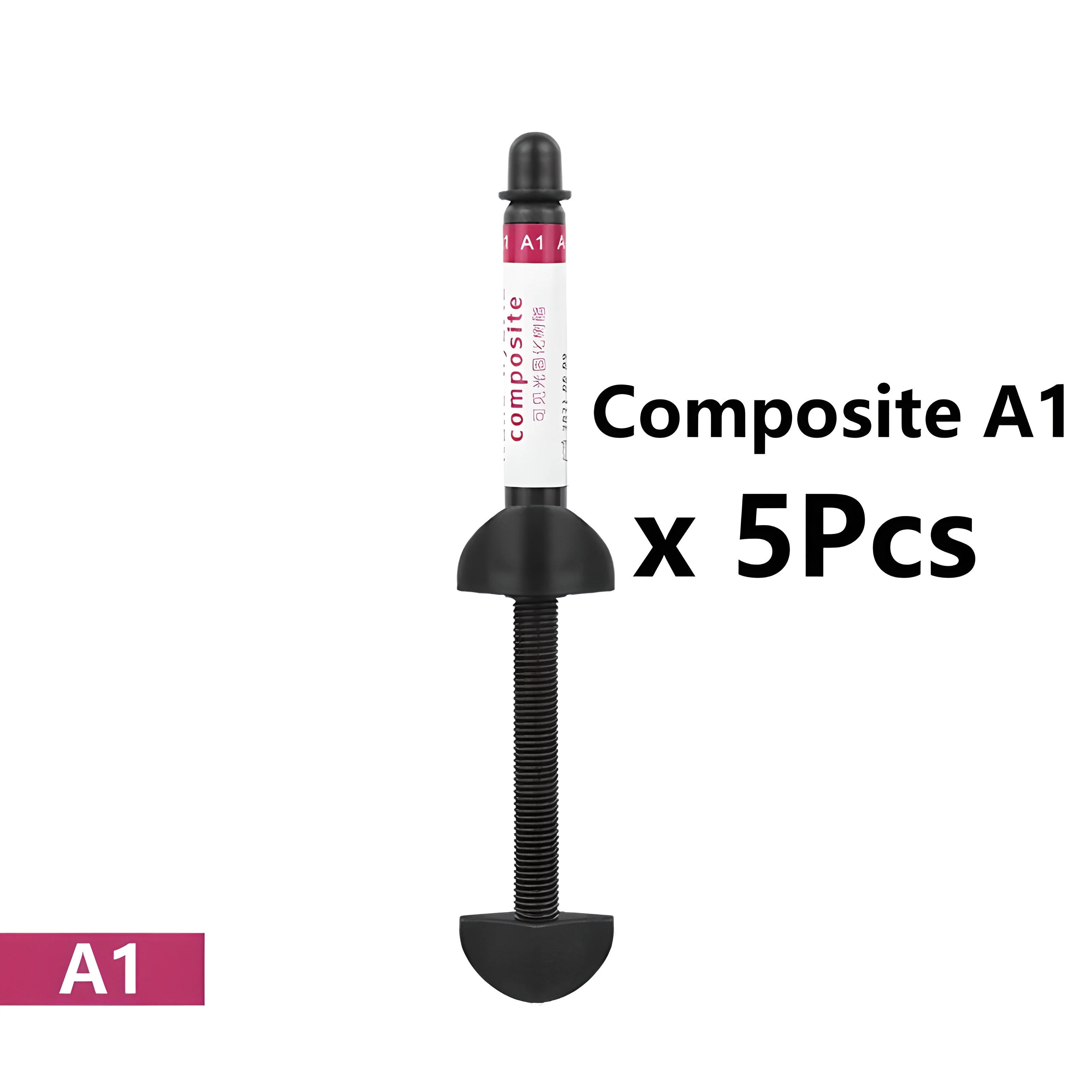 5Pcs/Kit Dental Resin 4G/Pc Material A1 A2 A3 Light-curable Nano Flow Light Curing Composite Resin Material Oral Filling Tools