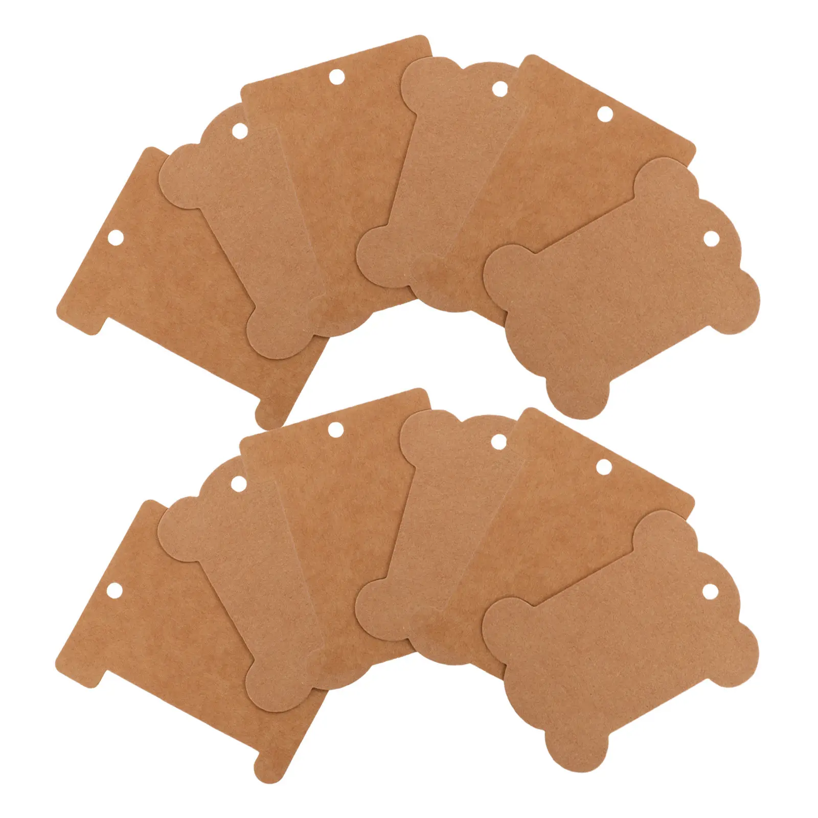 80Pcs Thickened Enlarged Bone I-Shaped Kraft Paper Bobbins for Embroidery Floss Yarn Stitch Thread Organization