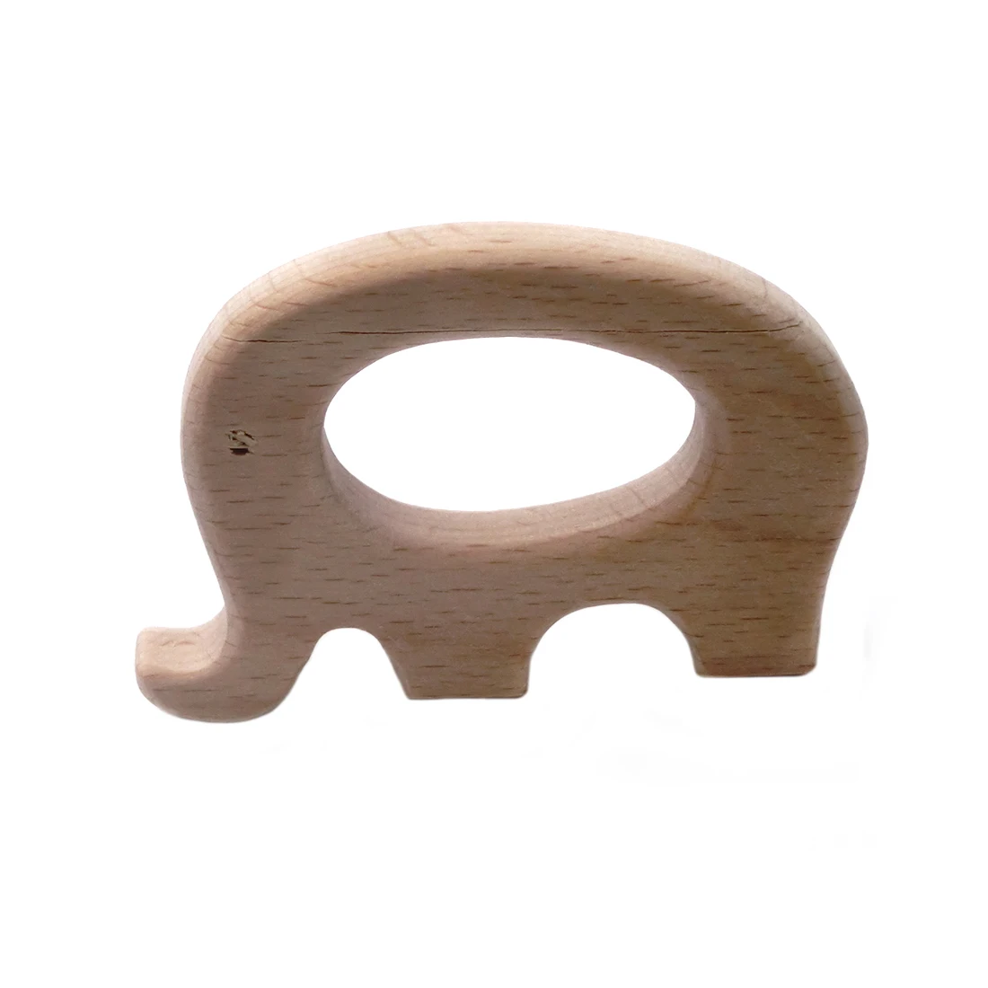 ABCPICK DIY Wooden Personalized Pendent Organic Beech Elephant Natural DIY Bracelet Jewelry Making Handmade Accessories