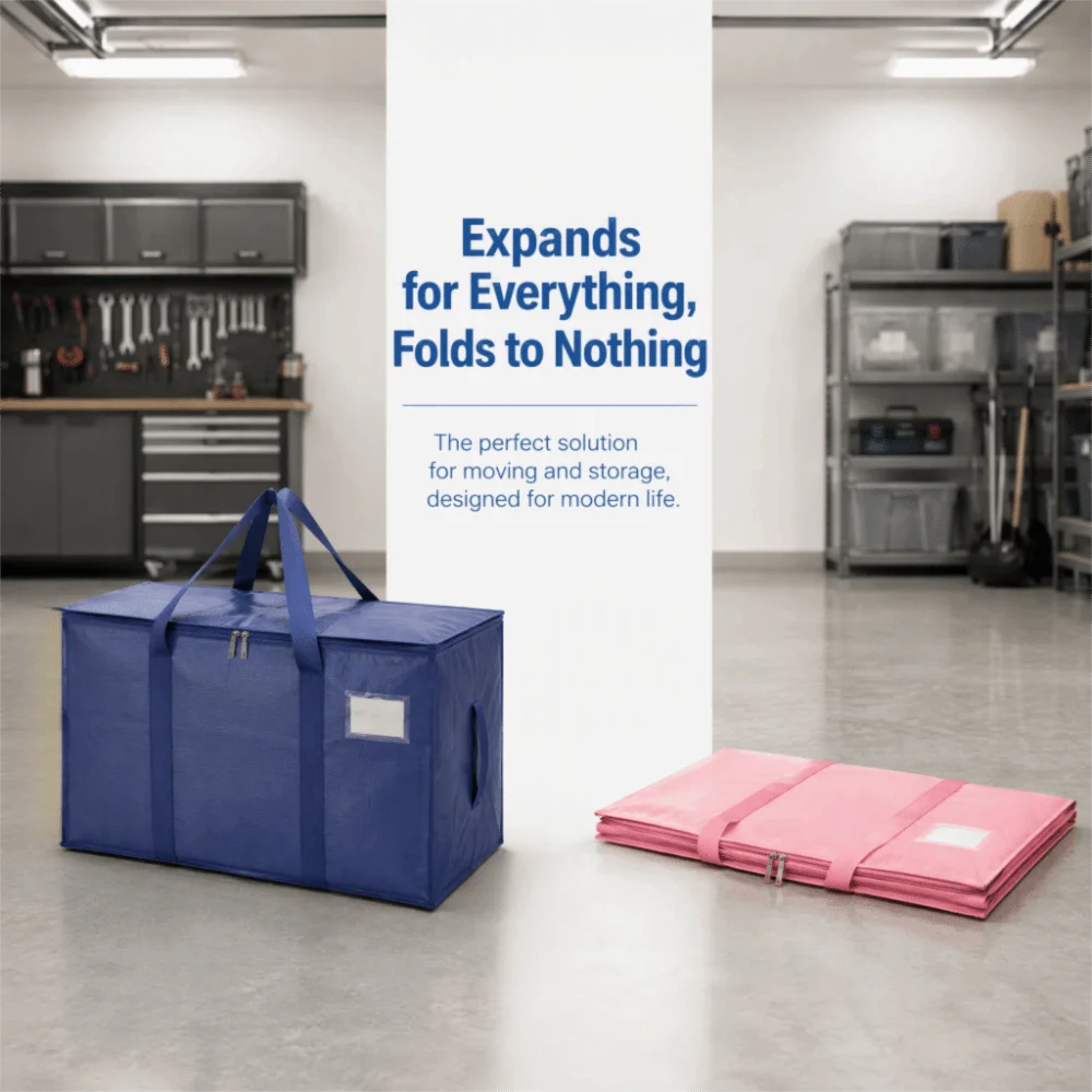 Waterproof Moving Bags Dustproof Extra Large Capacity Storage Totes Foldable Durable Storage Bag Winter Clothes Storage
