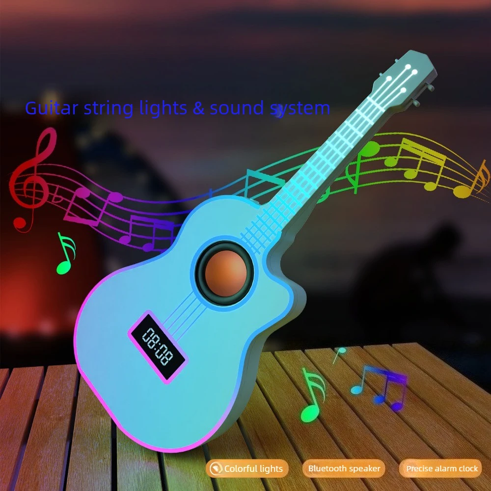 クリエイティブなギター型Bluetoothスピーカー、RGB - Home Decor Range のレビューと価格