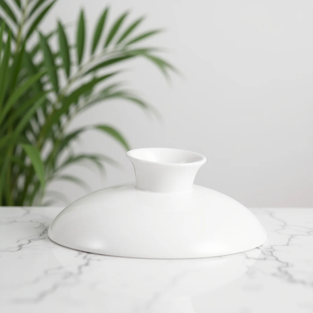 

3 Inch White Ceramic Tea Cup Lid Replacement Cover for Mug Teacup Coffee Cup Reusable Drink Protector Ceramic Mug Covers