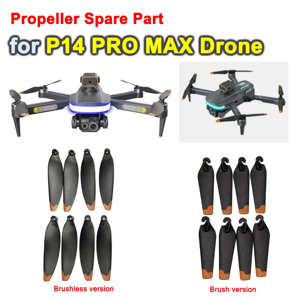 P14 PRO MAX Drone Propeller Blade CW CCW Wing Maple Leaf Part Fit for P15 PRO MAX RC Quadcopter Rotor Accessory