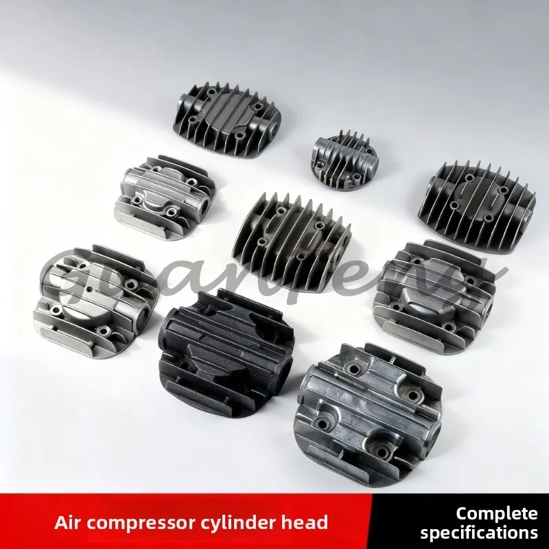 Silent and oil-free, air compressor aluminum cylinder head air pump accessories belt piston machine pump head cover directly
