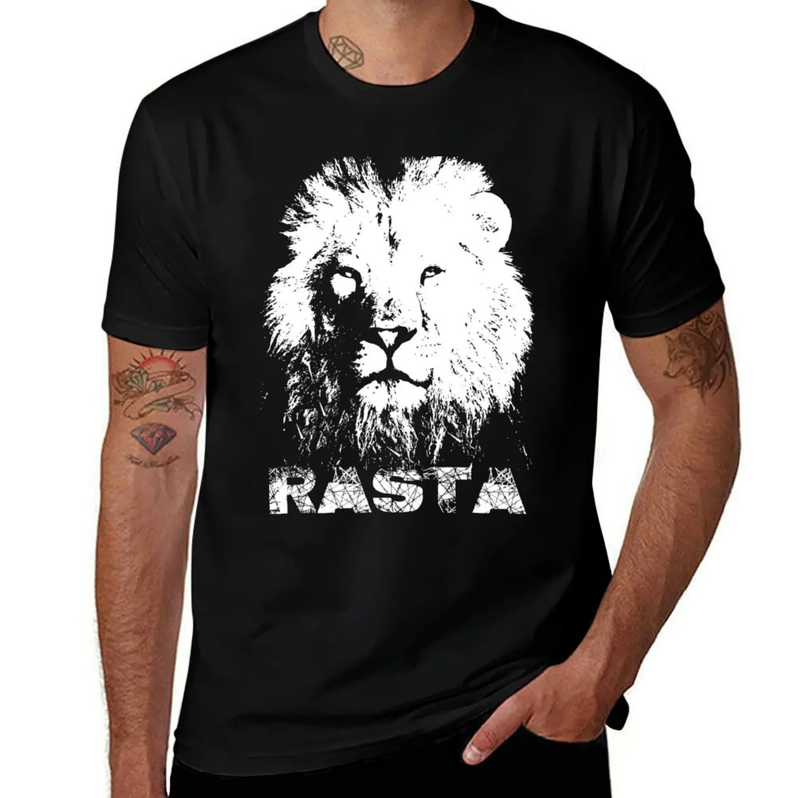 Rasta Mapogo Lion Of Sabi Sands T-Shirt Moisture Control Sports Tee T-Shirt