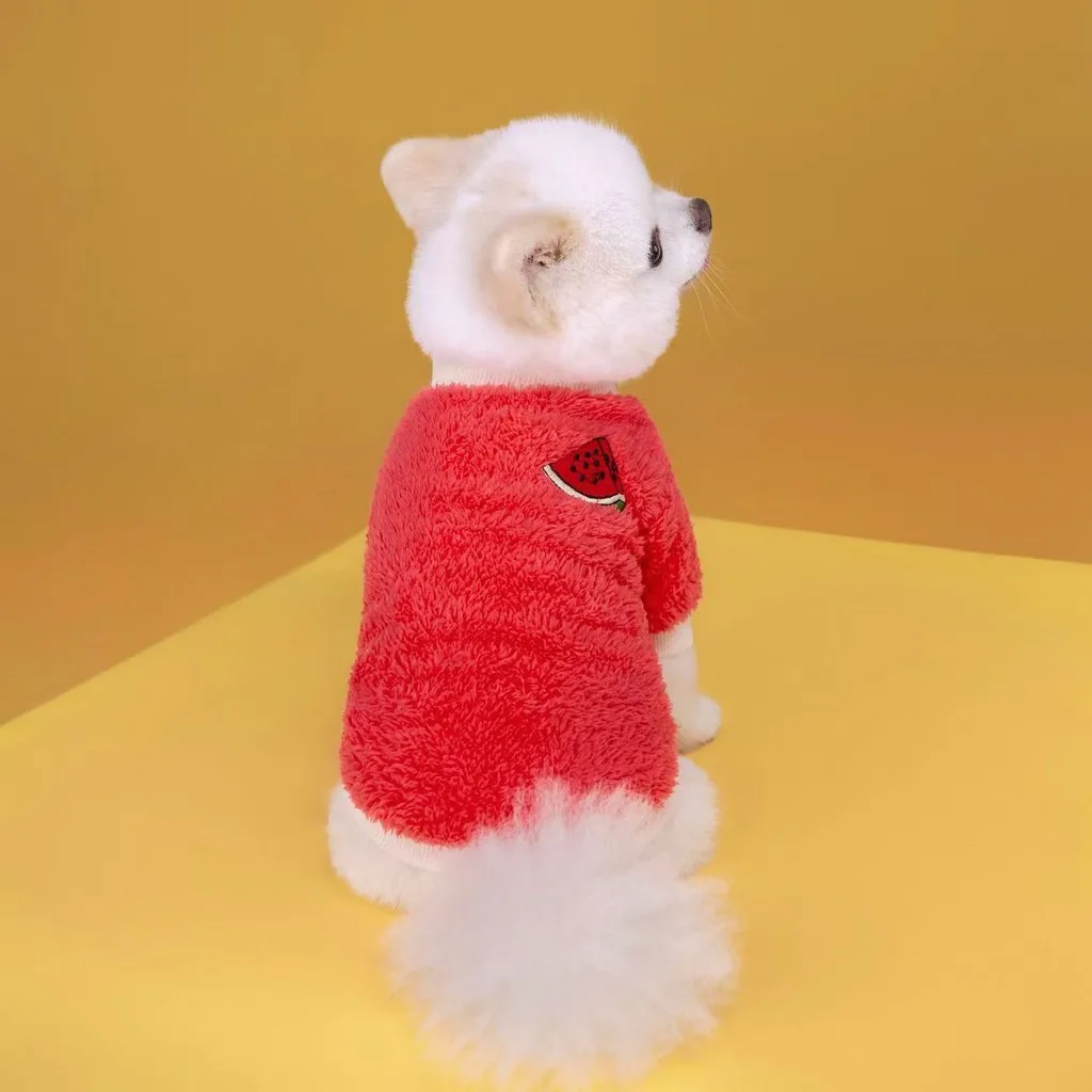 

Christmas Teddy Outfit for Dogs and Cats: Autumn Winter Warm Two-Legged New Year's Pet Clothes