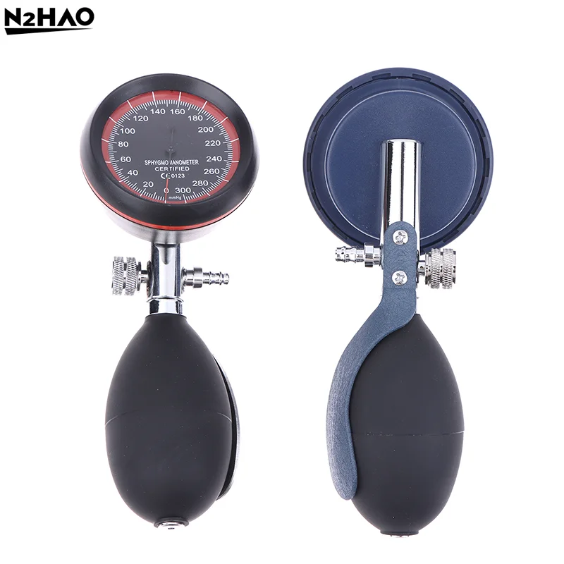 

Металлический ручной манометр 300 мм рт. ст. с ПВХ-шариком для анероидного сфигмоманометра, аксессуары для измерения артериального давления