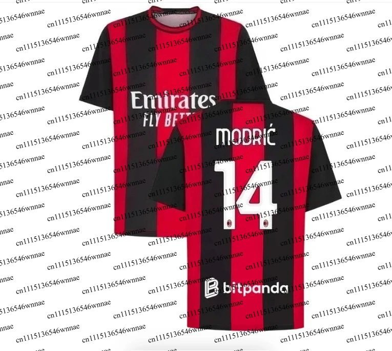 2026/27 Milan Italy clubs NO:14 Jersey T-Shirt Men's Women's Summer Sport Breathable and quick-drying Loose shirt Tos