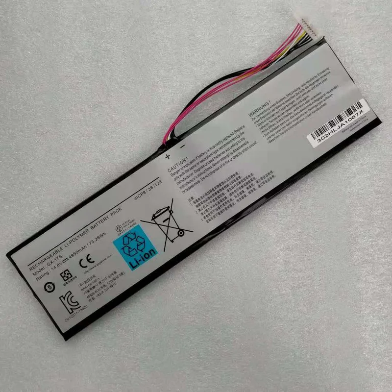 

Оригинальный аккумулятор GX-17S для GIGABYTE AORUS X3 Plus V3 X5 V6 X5S X7 V2 V3 V4 V5 V6