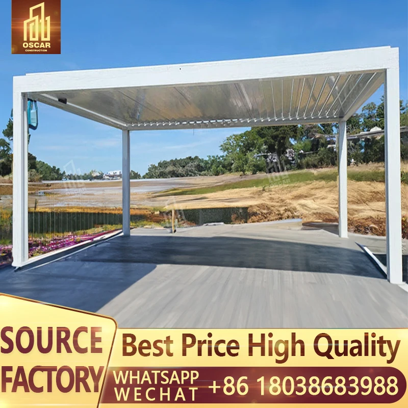 

Водонепроницаемая электрическая складная современная лампа для магазина, деревянная садовая уличная электрическая лампа, алюминиевая беседка, детали