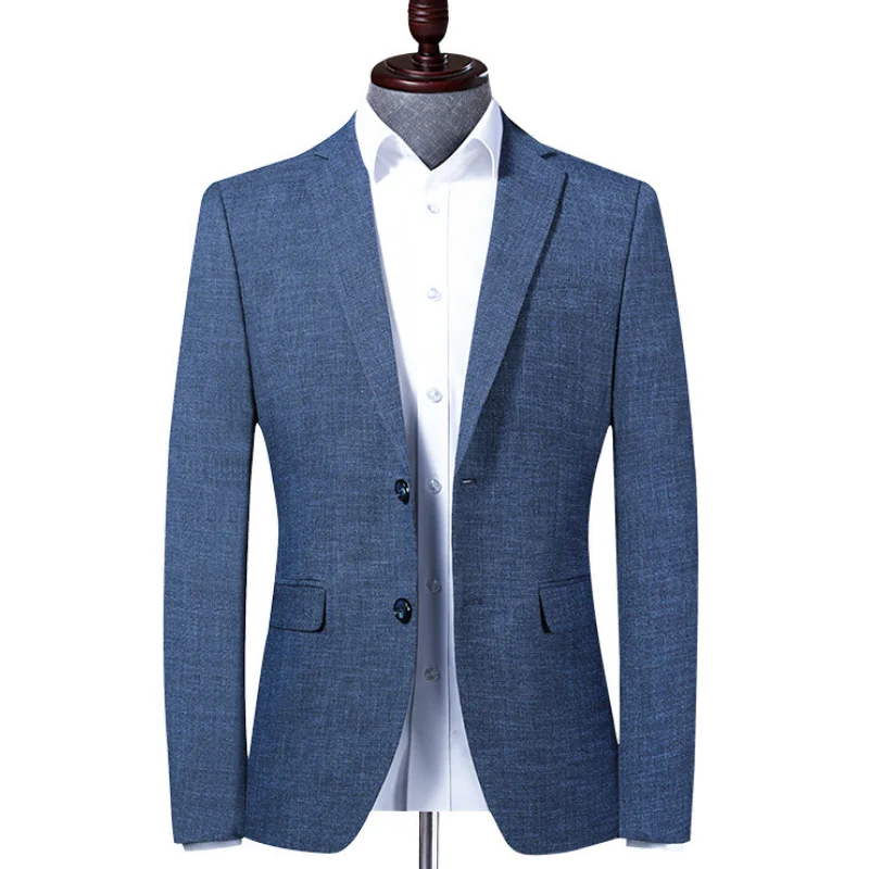 Lansboter Blue Spring And Autumn New Men's Suit Coat Slim Fit Medium And Youth Small Suit Business Leisure