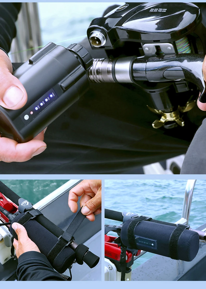 5000mAh Display Sea Fishing Electric Reel Battery Power Electric Fishing Reel Battery For SHIMANO And DAIWA Droplet Wheel
