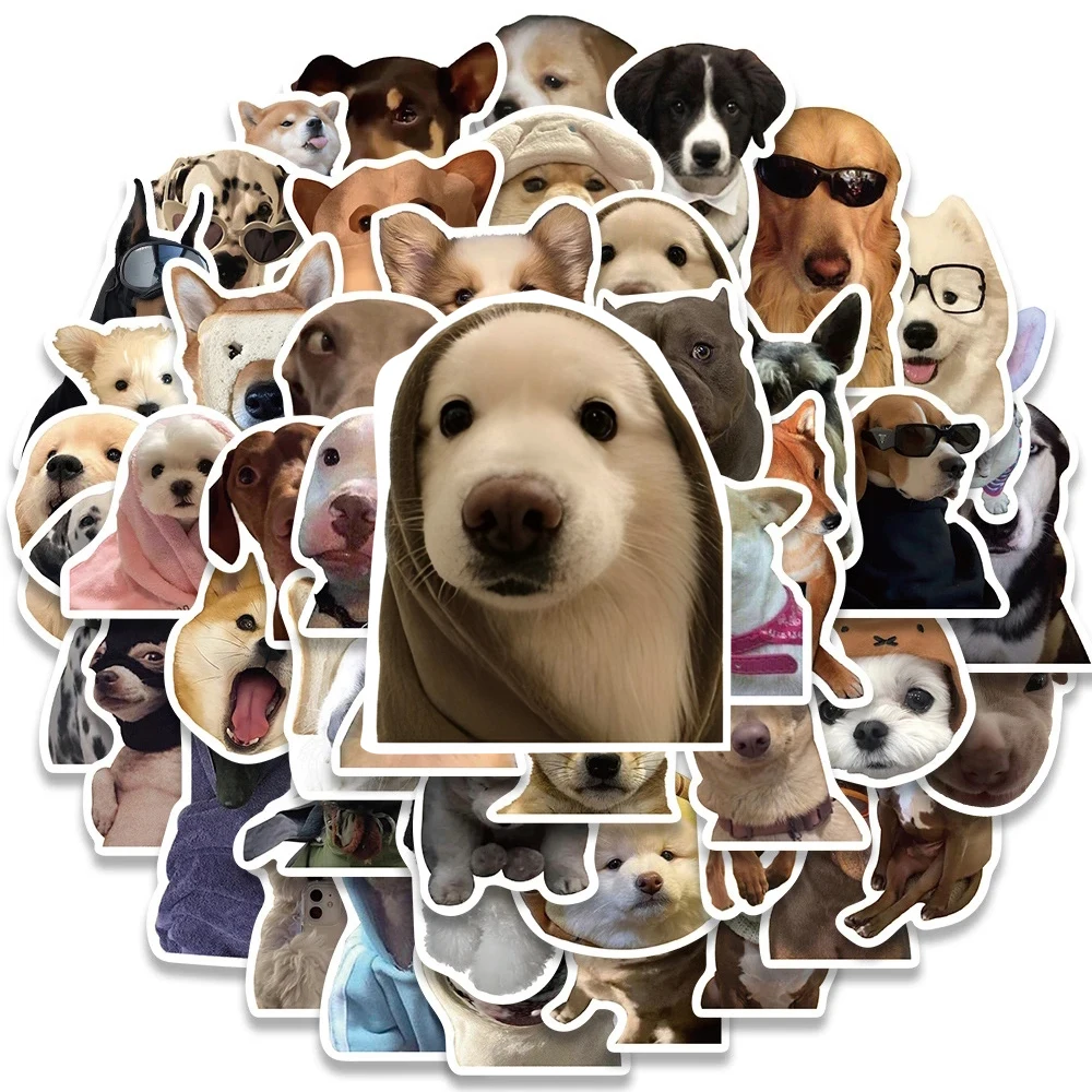10/30/50pcs Kawaii 귀여운 만화 개 밈 스티커 재미 있은 낙서 데칼 방수 DIY 전화 스케이트 보드 수하물 스티커 포장