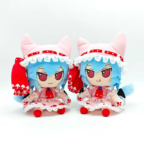 New 16cm TouHou Project Plush Toys Cute Soft Stuffed Animal Remilia Scarlet Fumo Cosplay Dolls For Kid Birthday Christmas Gift