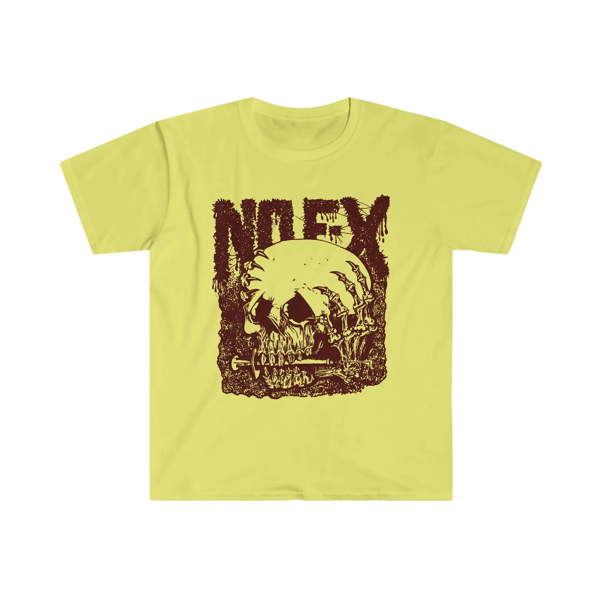 Nofx No F X Classic Vintage 80S Design Shirt Punk Hardcore Crust Punkrock Punx Alternative Cool Skull T