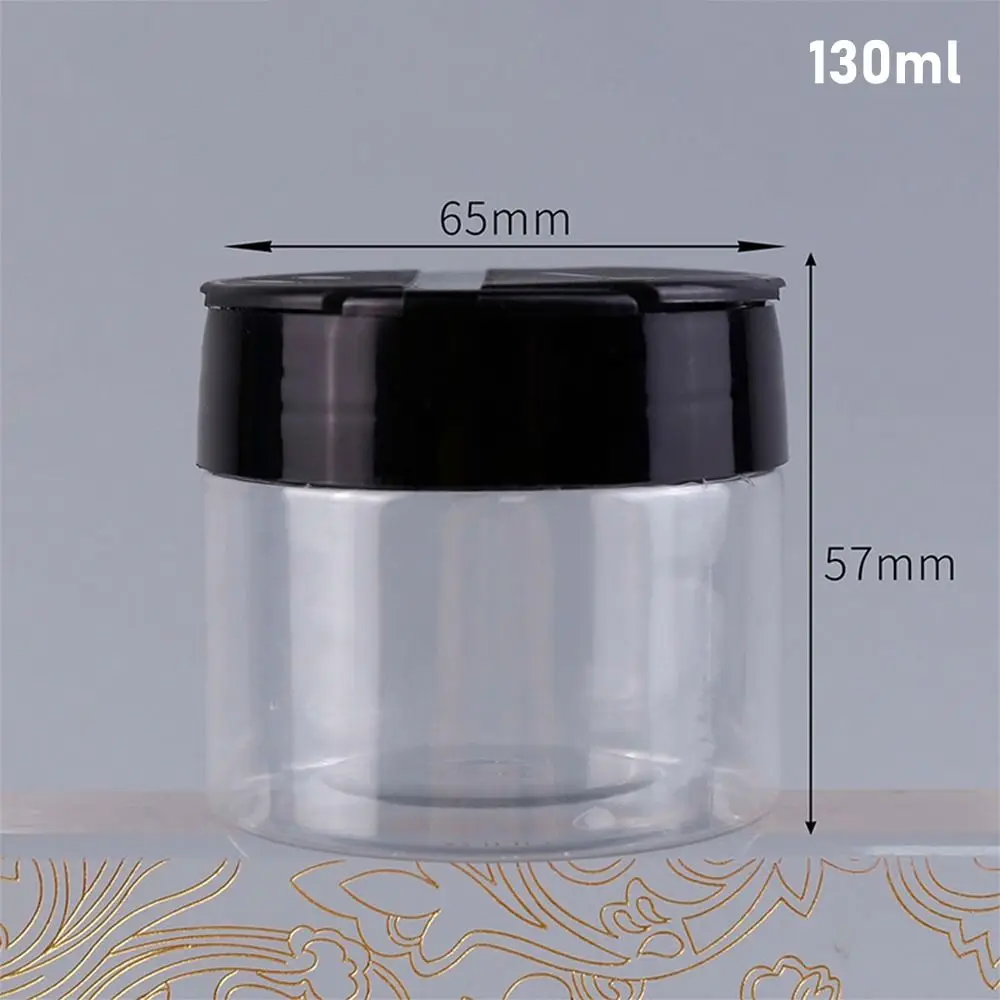 1Pcs with Butterfly Lids Labels Seasoning Bottle Kitchen Gadget 130ml-600ml Spice Jars Plastic Clear BBQ Condiment Box