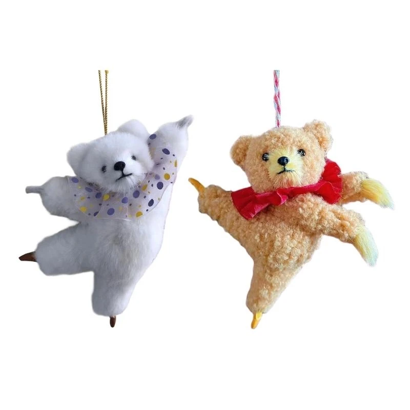 القلب الباليه الدب دمية أفخم قلادة أفخم زخرفة زخرفة ناعمة معلقة قلادة E0BF #5