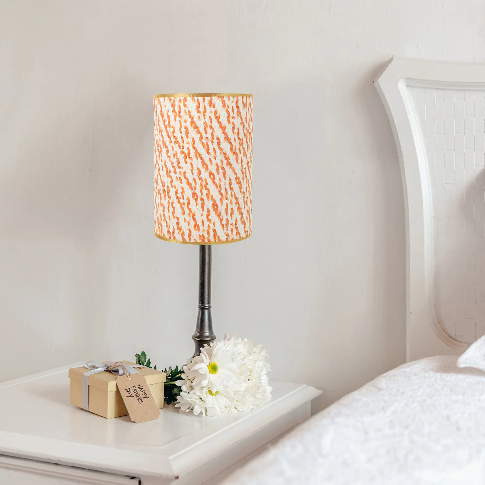 

Woven Lamp Shade Drum Cloth Iron Durable Long Barrel For Floor Table Lamp Replacement Modern Rustic Decorative Light Cover