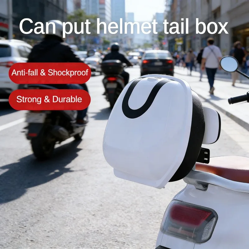 Electric Car & Motorcycle Trunk Large Capacity Storage Box Fashion Cute Personalized Waterproof Anti-fall Helmet Case