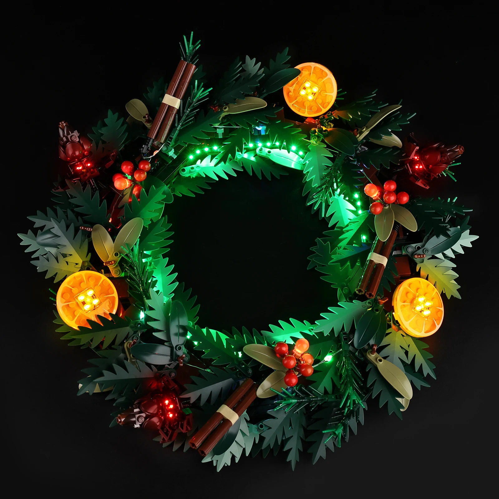 Geen model LED-verlichtingsset geschikt voor LEGO Wreath 10340 (exclusief bouwstenen)