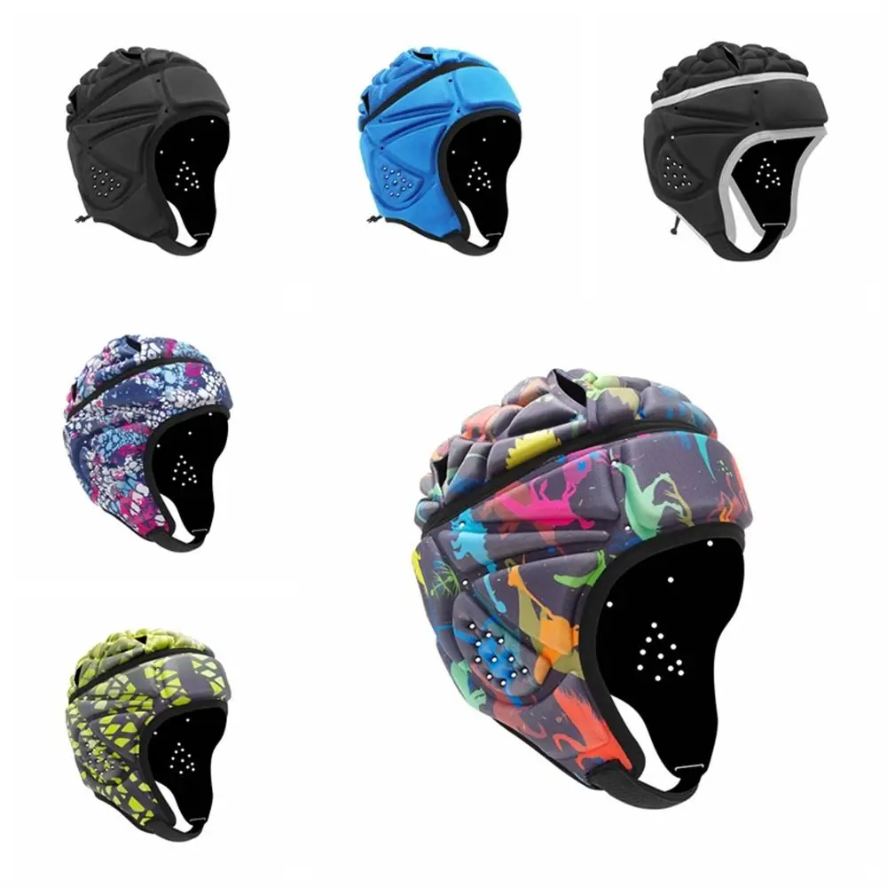 Keeper Schokbestendige zachte helm EVA Verstelbare voetbalhelm Hoofdbeschermer Voetbalhoofdbeschermer Jeugdbeschermende helm