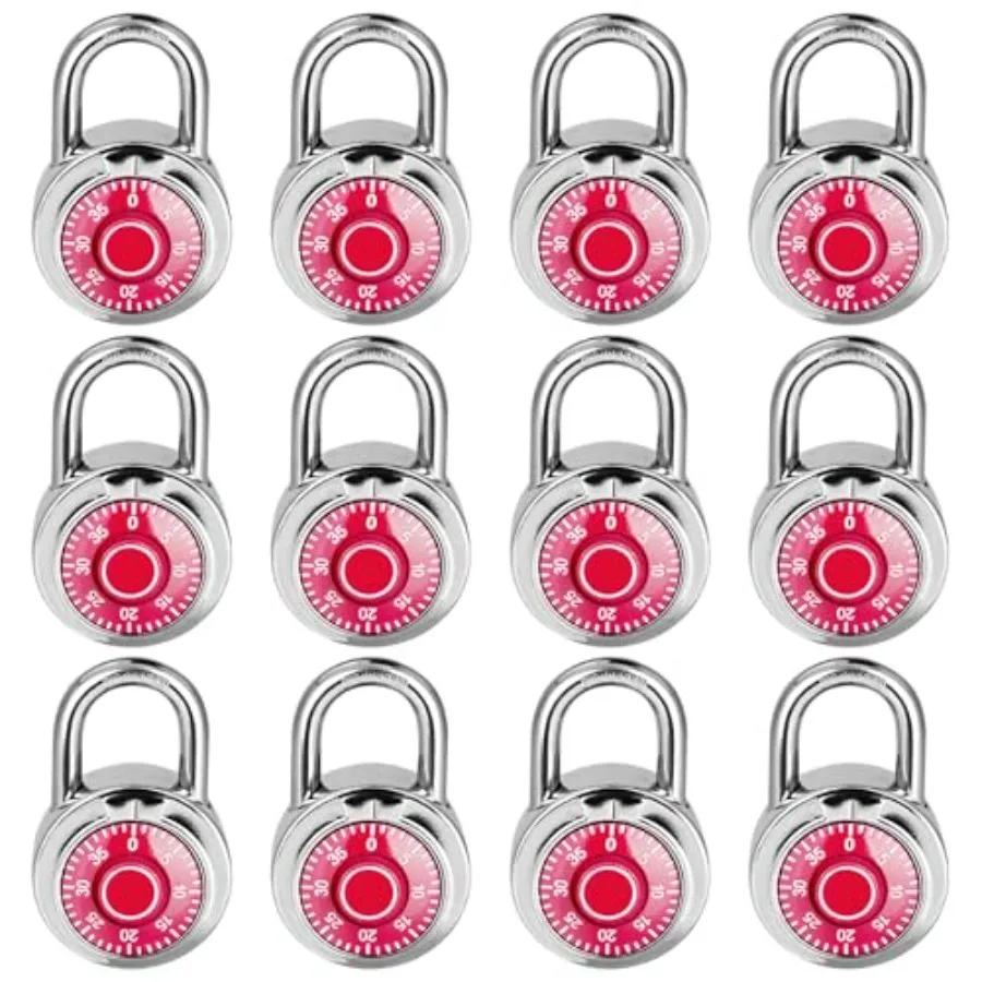 

Combination Lock Standard Dial Combination Lock of ; Turnplate 2 in. Wide Fixed Three Digital Combination for School Gym and Lo