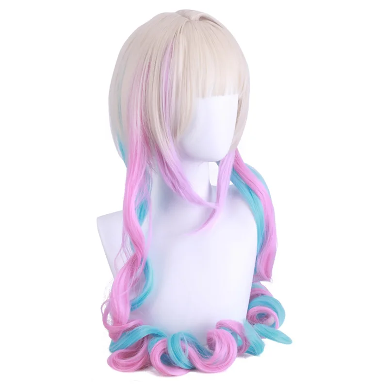 NEEDY GIRL OVERDOSE Cosplay Wig OMG Kawaii  Ame-chan Hair Long Curly Pigtails Adult Free Wig Cap Abyss KAngel Cosplay