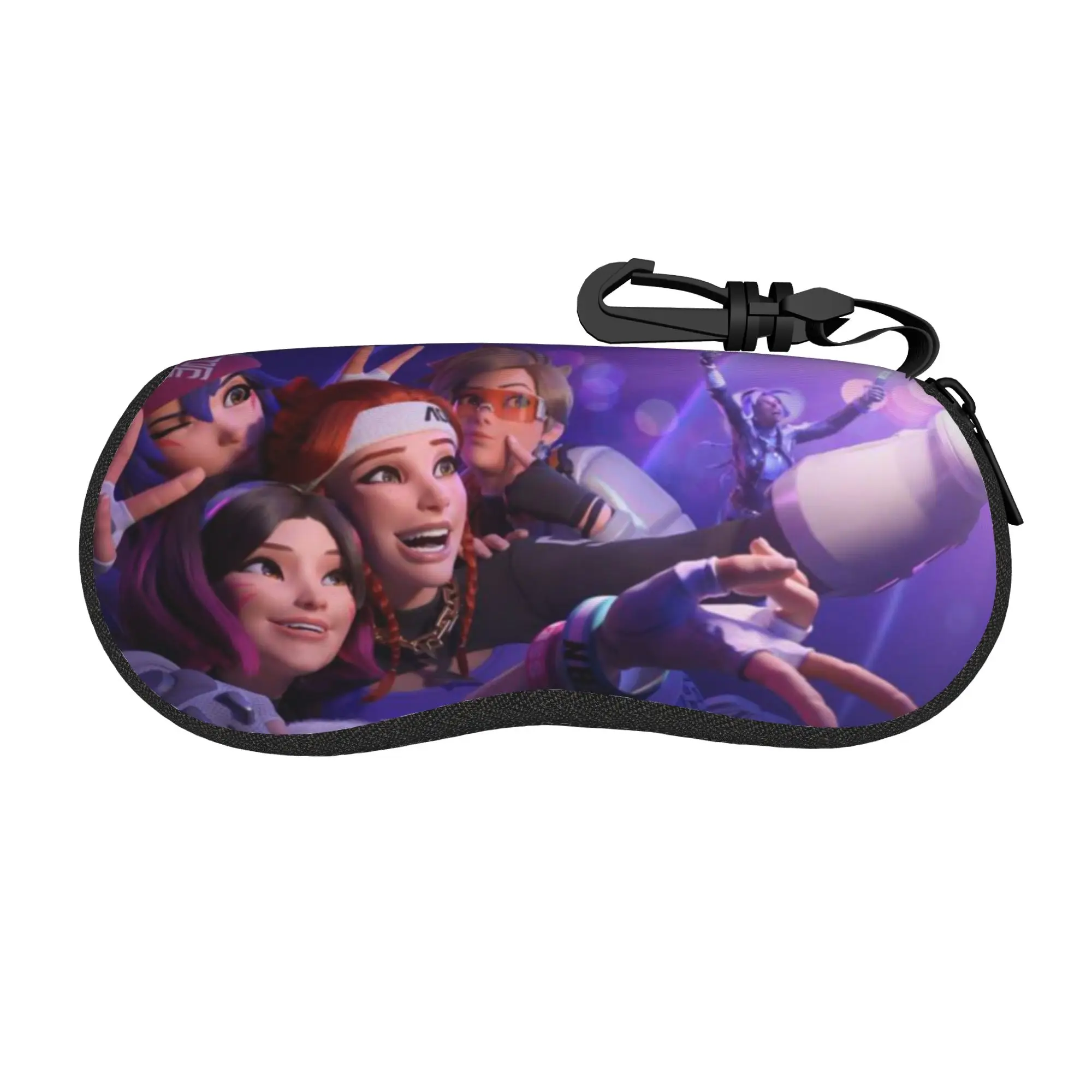 Overwatch Video Game Merchandise Glasses Case for Girl New Zipper  Sunglasses Storage Box Anti-Pressure Eyewear Container