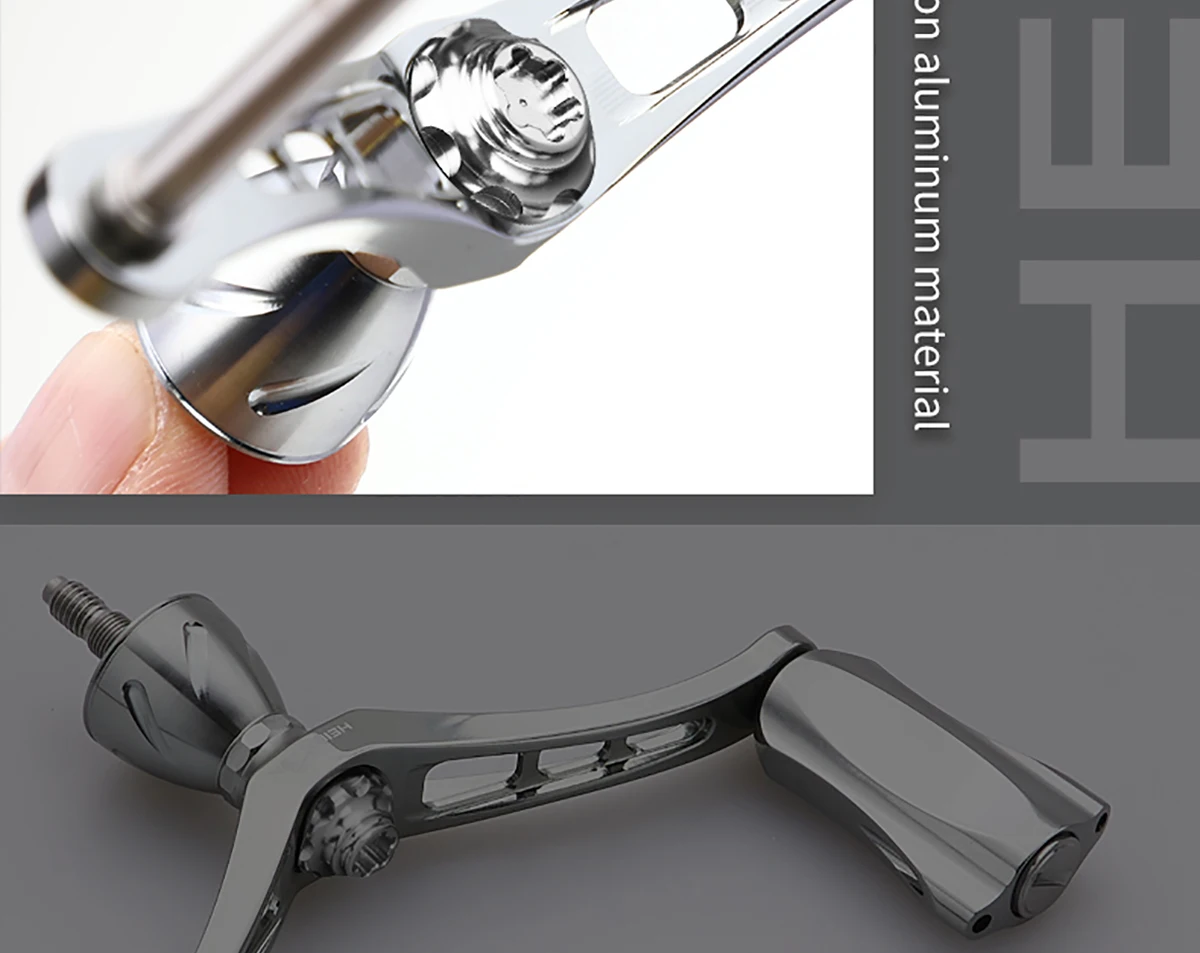 Erhöhte Spinnrolle mit Doppelgriff, 92 mm Achsabstand und 21 mm Knopf, passend für Daiwa- und Shimano-Rollen-Modifikationsteile – Detail 7