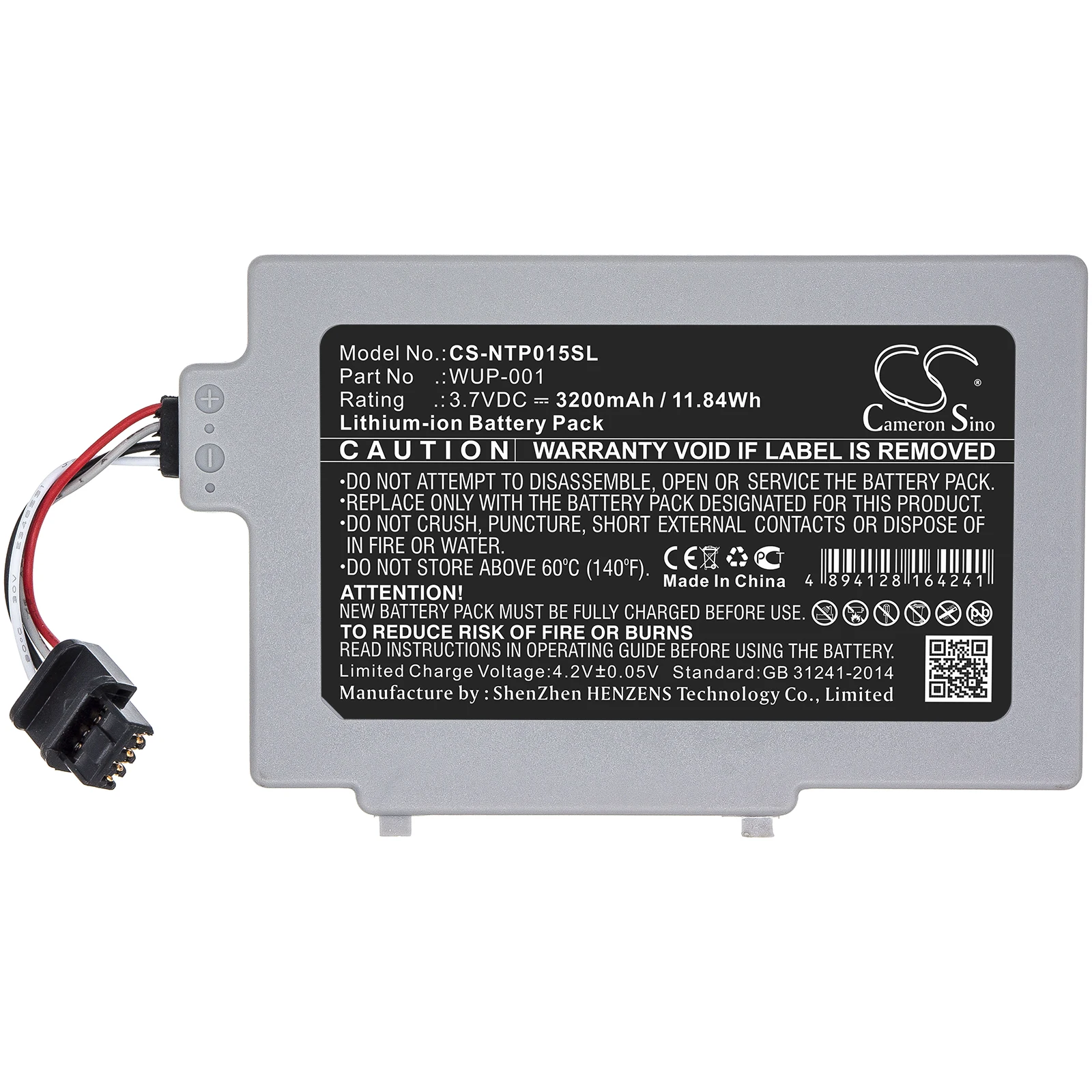 

Li-ion Game Console Battery for Nintendo,3.7v,3200mAh,Wii U GamePad WUP-001,WUP-001