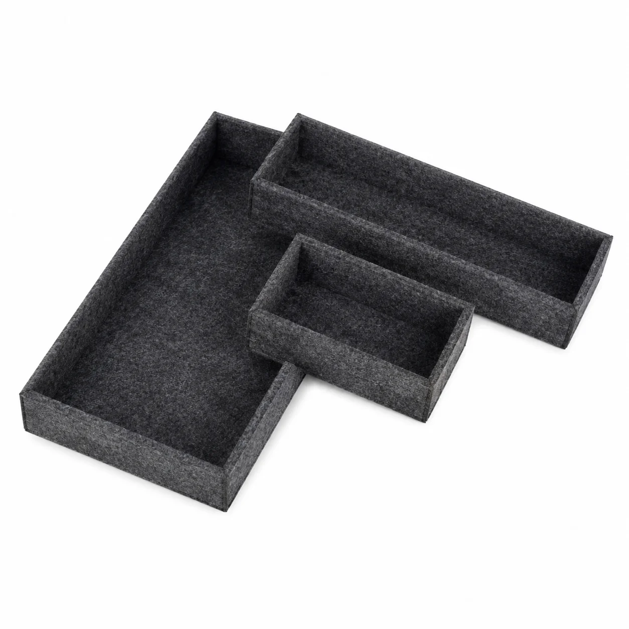 Custom Desktop Storage Tray Set for Stationery Cosmetics Flowers and Household Items Felt Organizer Basket