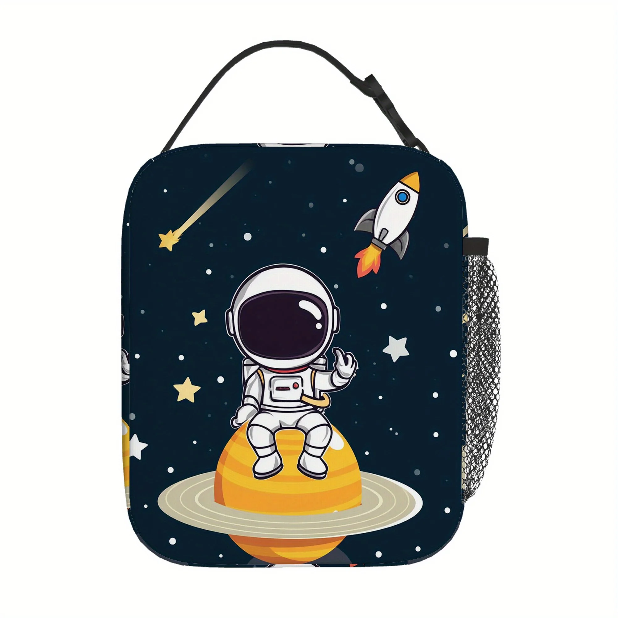 

Space Enthusiast Gift Thermal Insulated Bag Contact Thermal Insulation Bag Portable Lunch Tote for Office, Travel, School -