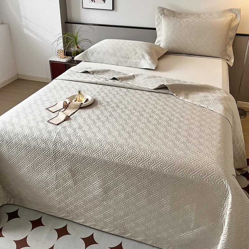 1000TC Egyptian Cotton Luxury Quilted Bedspread, King Size, Bed Cover, Mattress Topper Coverlet, Bed Sheet, Pillowcases 3/5Pcs
