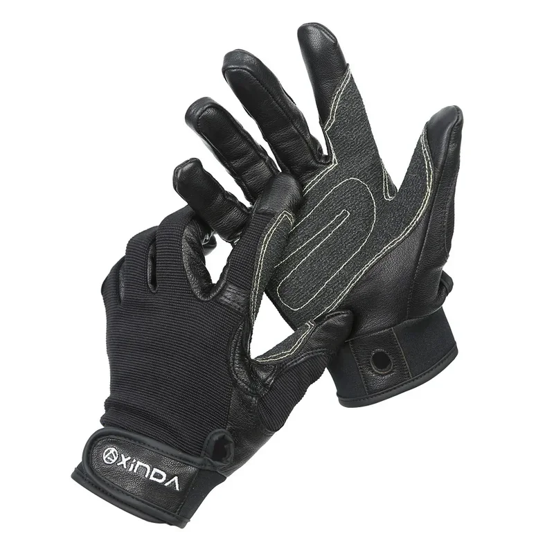 Guantes para Exteriores, Guantes de Dedo Completo para Entrenamiento de Equipo de Rescate en Descenso de Montaña, Espeleología, Equipo Xinda SRT