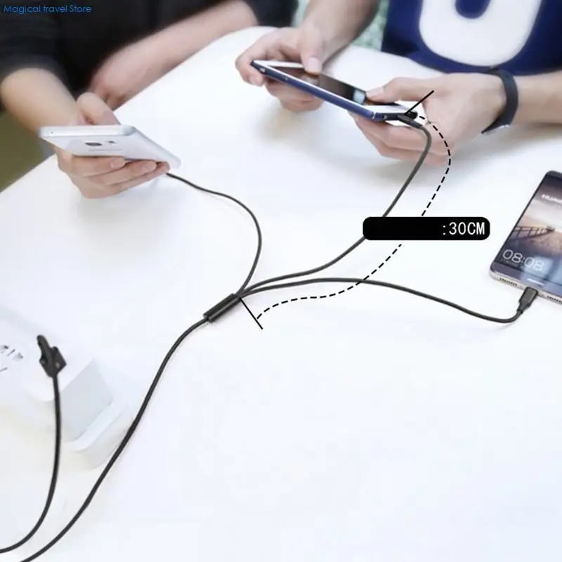 N2UB Multi Charging Cable Multi USB Cable Nylon Braided 3/4/5 in 1 Multiple