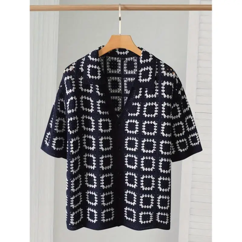 

Men's Knitted Sweater Thiened Coolmax Fiber Ciwalk Collar Nine Sve Brand Emblem Knwear New Arrival