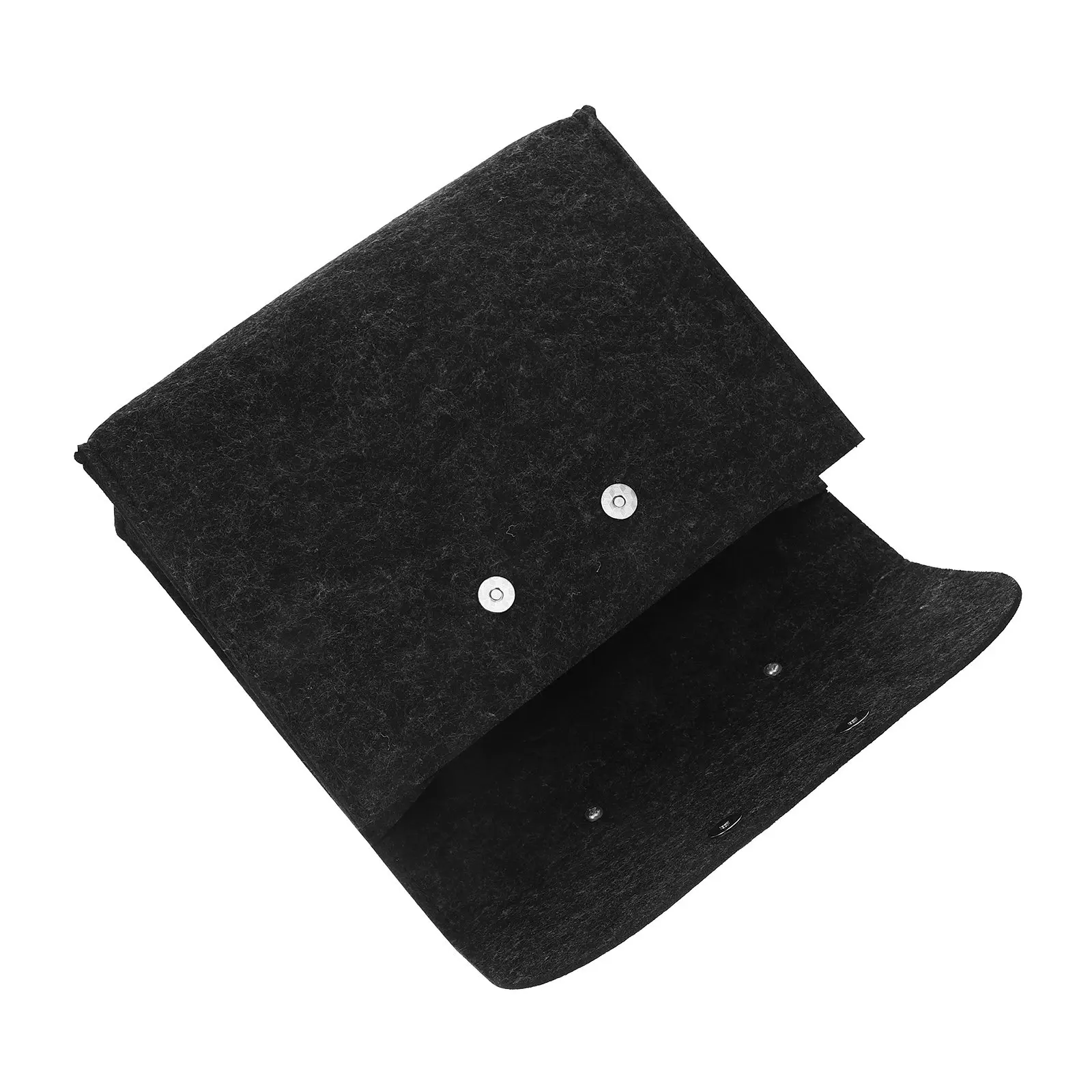 

Sophisticated Felt Business Tote Bag Featuring Wooden Handle Large Capacity File Storage Organizer for Office Commuting Travel