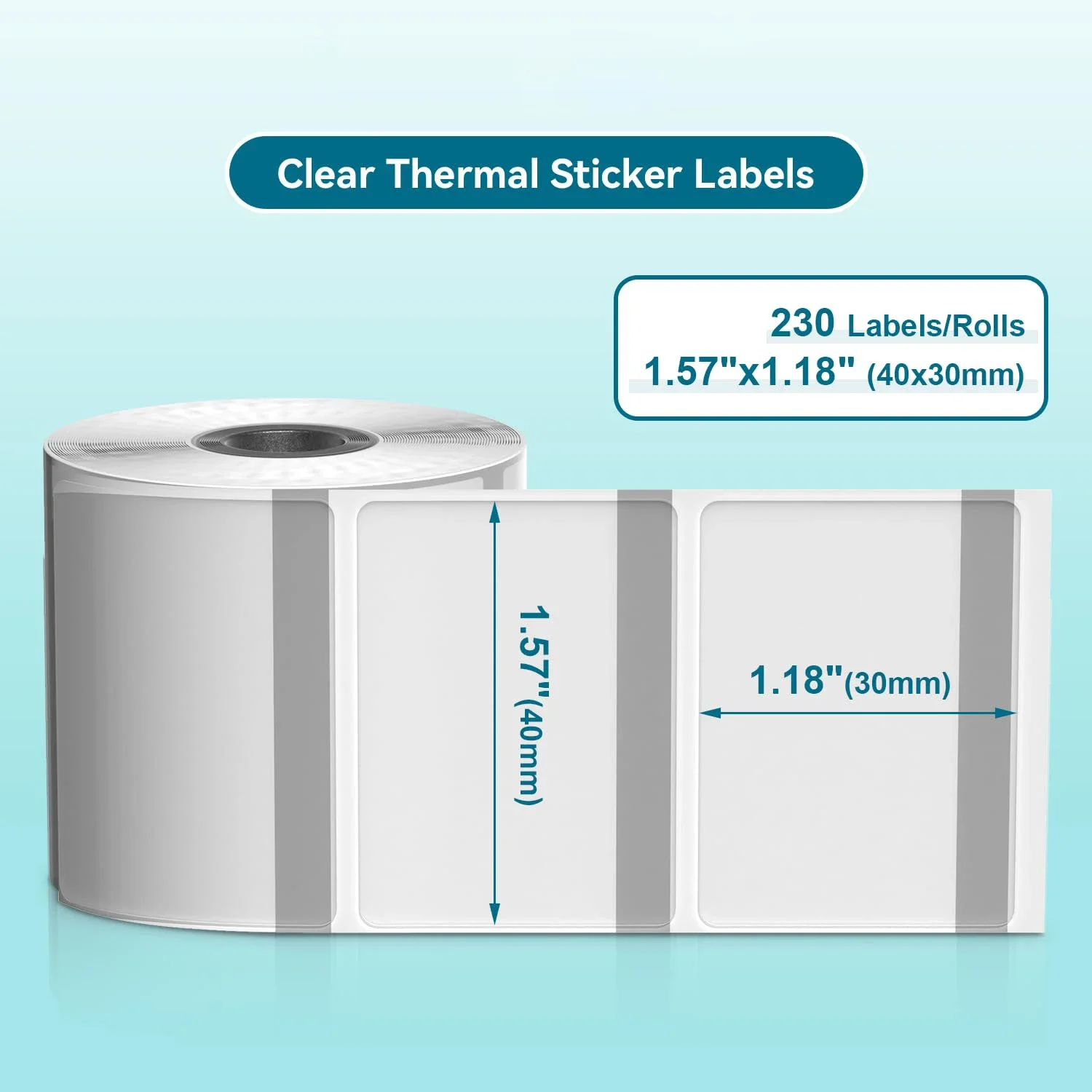 Square Thermal Label 1.57