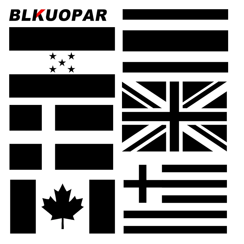 BLKUOPAR für Kanadische Britannien Cornwall Honduras Flagge Auto Aufkleber Silhouette Original Klimaanlage Decals Silhouette Grafiken