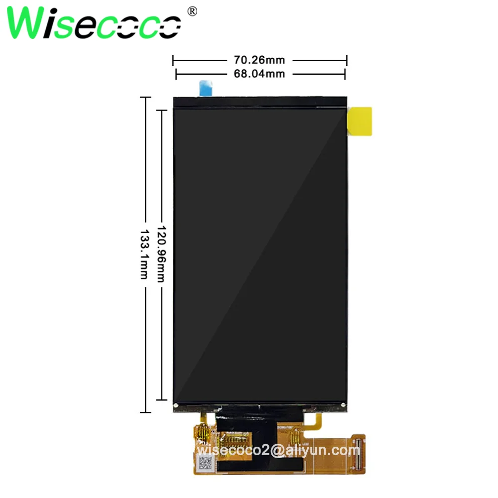 Imagem -04 - Tela Lcd sem Luz de Fundo Impressoras 3d 4k Display Lcd Painel Vs055qum-nh06kp0 2160x3840 Uhd 806ppi 5.5