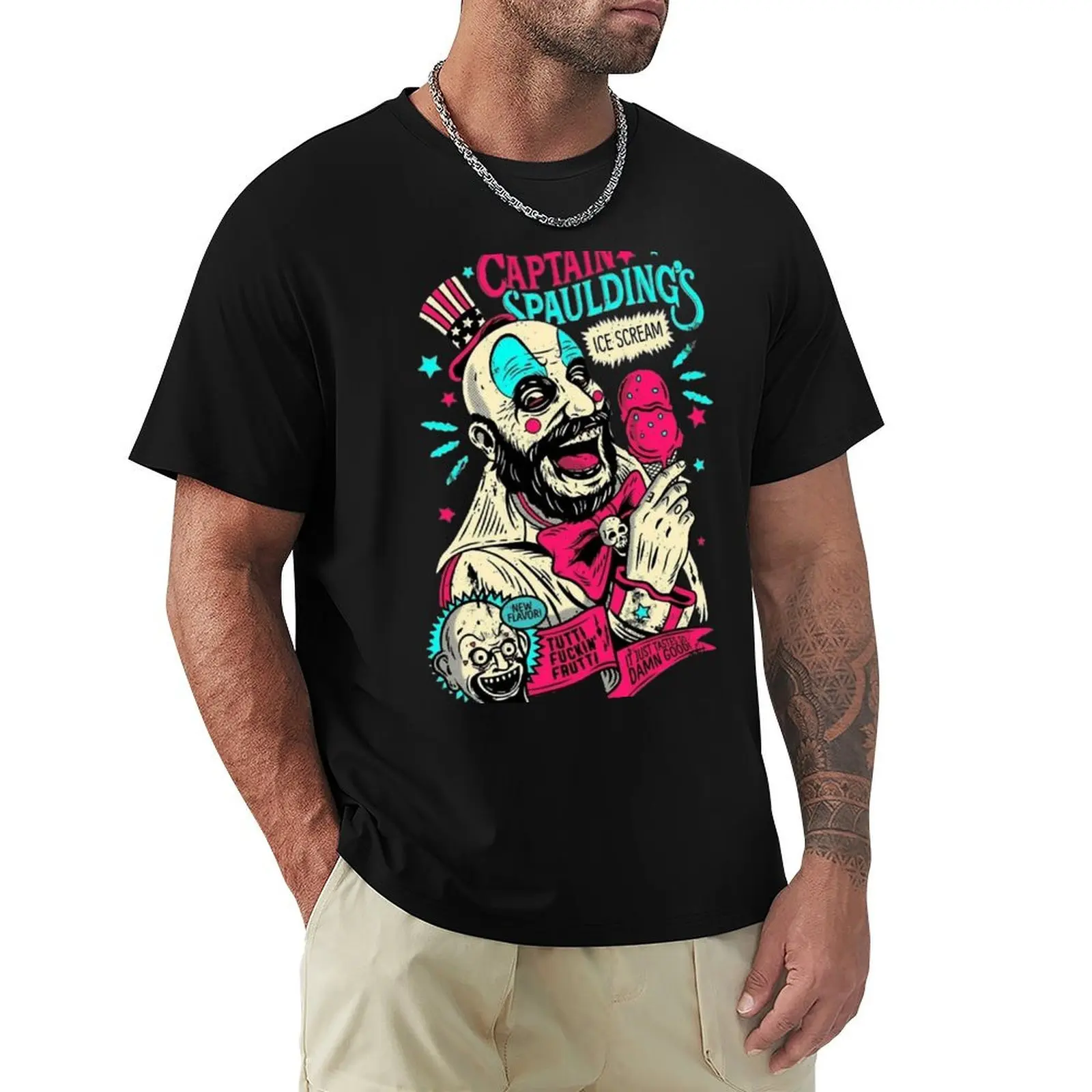 Captain Spaulding Hous T-Shirt Soft Basic Cotton Short Sleeve Tee