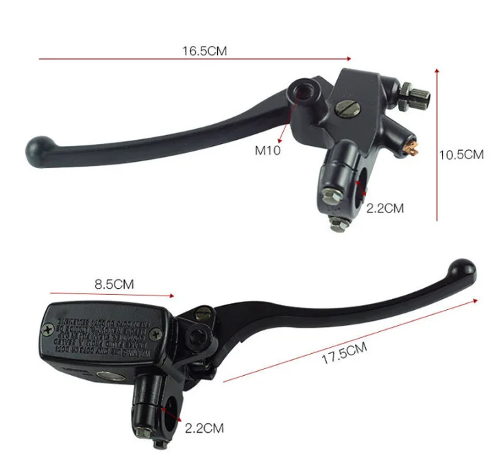 SDTW Universele 1 "22 MM 25 MM Motorfiets Rem Koppeling Hoofdremcilinder Hydraulische Pomp met Hendel Voor Yamaha suzuki Kawasaki Honda