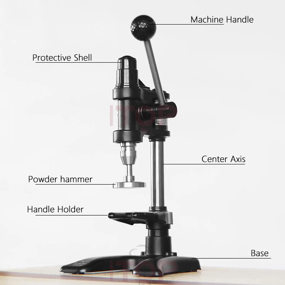 Máquina manual do tamper do café, projeto ergonômico, almofada, estrutura da mola, controle eficaz da força, 58mm