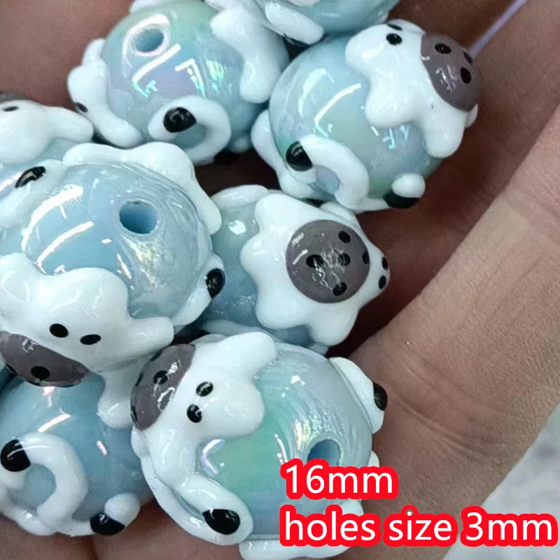 New style 50pcs/lot 16mm drop oil tortoise pattern print geometry rounds shape resin beads diy jewelry garment/pen accessory image 3