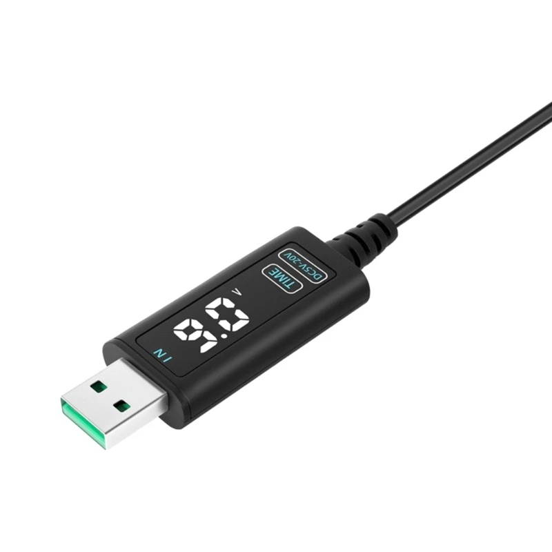 Szybki kabel ładujący DC5.5mm z regulacją napięcia 5V 12V 20V do wielu urządzeń, szybki transfer danych, opcjonalnie USB/Type C 896C