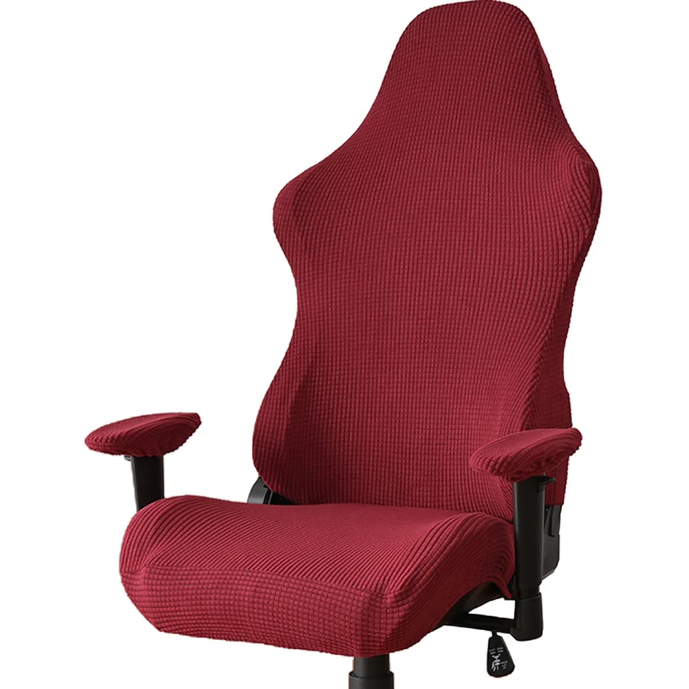 

Chair E-sports Protective Cover Office Chairs Black Stretch Computer Room Slipcovers