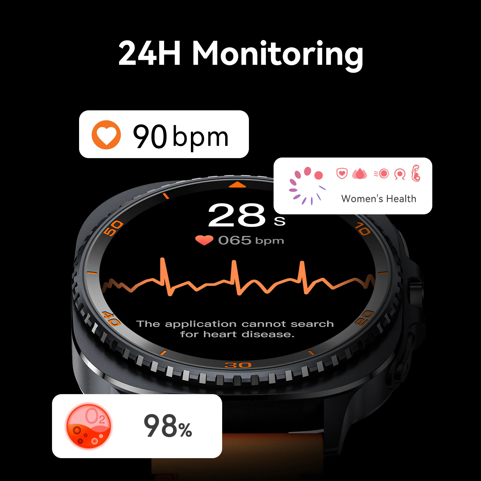 Microwear MA33 Wacth 8 Smartwatch مستدير 1.32 بوصة AI الرد على WhatsApp الساعات الذكية للرجال والنساء مقاوم للماء ساعة رياضية كامباس #6