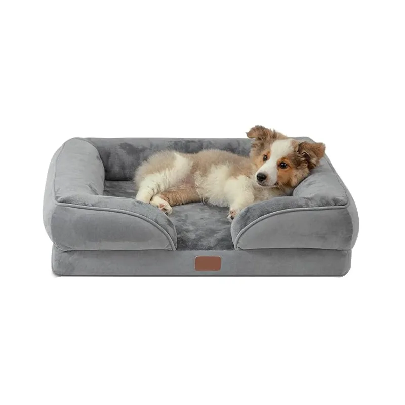 Thickened Plush Dog Bed Sofa Fall Winter Bite‑Resistant Pet Mattress Sleeping Cushion for Small Medium Dogs Indoor Supplies