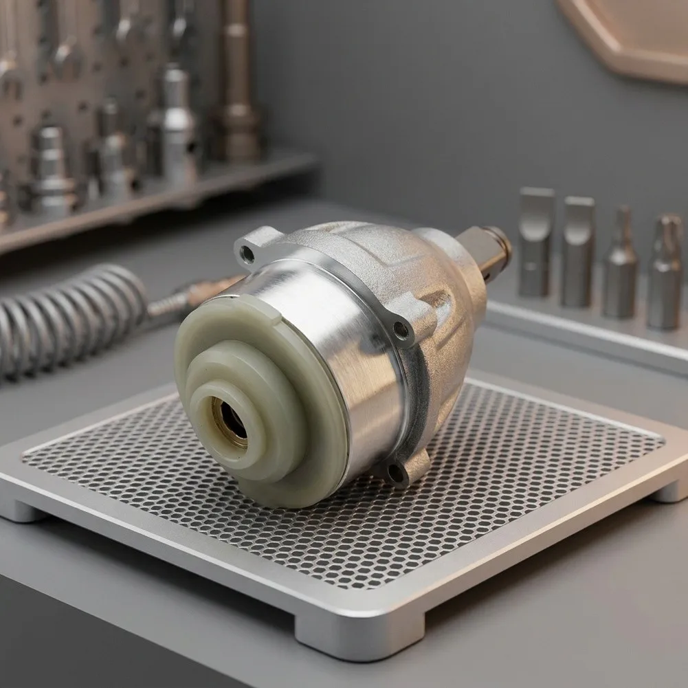 Brushless Lithium Electric Wrench Housing Assembly Featuring Square Shaft Geometry and Hollow Core Design for Tool Integration